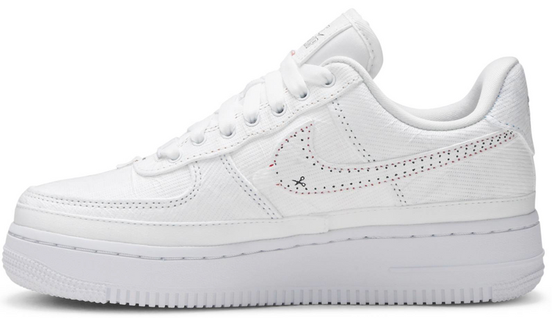 NIKE AIR FORCE 1 LX TEAR AWAY RED SWOOSH (W) - The Edit LDN