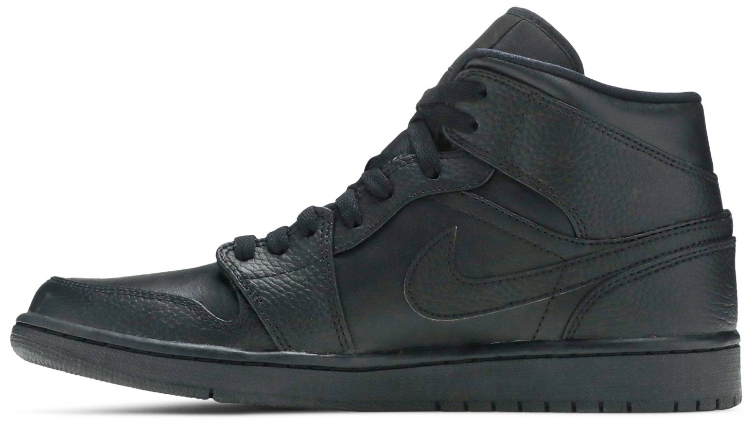 JORDAN 1 MID TRIPLE BLACK M