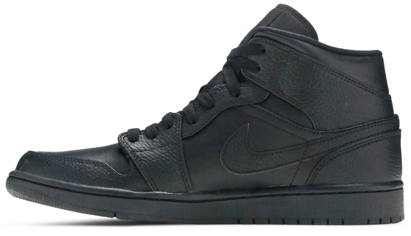 JORDAN 1 MID TRIPLE BLACK (M) - The Edit LDN
