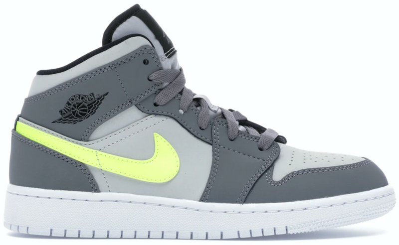 JORDAN 1 MID GUNSMOKE VOLT (GS) - The Edit LDN
