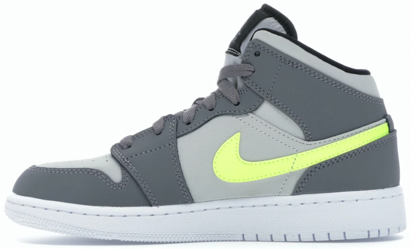 JORDAN 1 MID GUNSMOKE VOLT (GS) - The Edit LDN