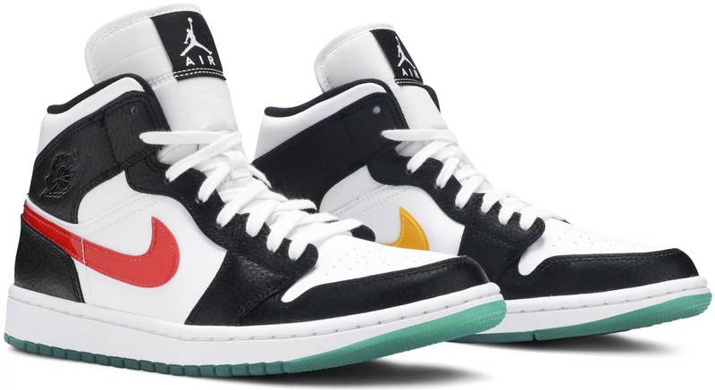 JORDAN 1 MID ALTERNATE SWOOSHES RED YELLOW (W) - The Edit LDN