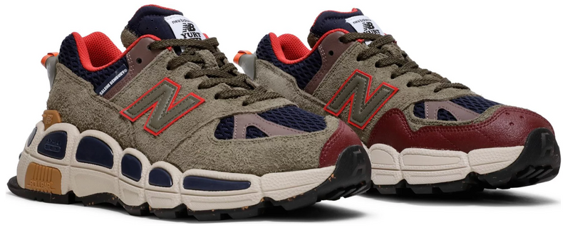 SALEHE BEMBURY X NEW BALANCE 574 YURT OLIVE NAVY ROJO