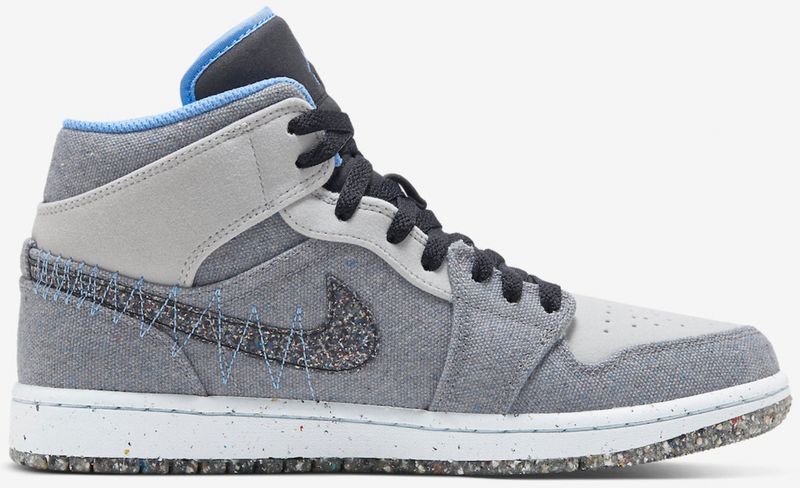 JORDAN 1 MID CRATER GRAU UNIVERSITÄTSBLAU