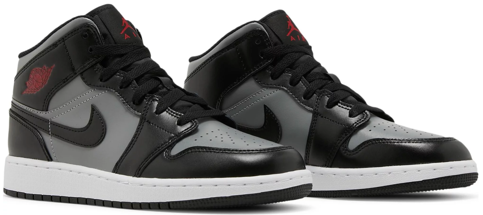 096 - JORDAN 1 MID SHADOW RED (GS) - 554725 - retro of the Black