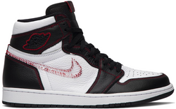 JORDAN 1 RETRO HIGH DEFIANT BLANCO NEGRO GYM ROJO