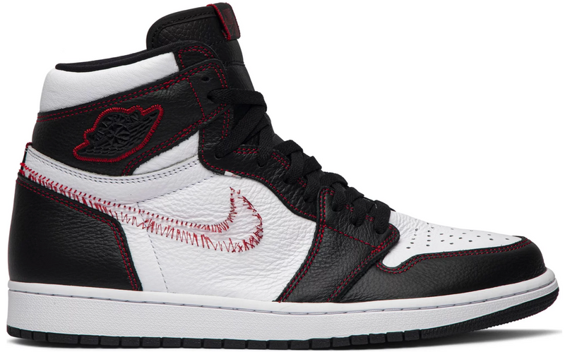 JORDAN 1 RETRO HIGH DEFIANT BLANCO NEGRO GYM ROJO