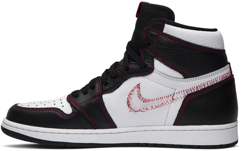 JORDAN 1 RETRO HIGH DEFIANT BLANCO NEGRO GYM ROJO