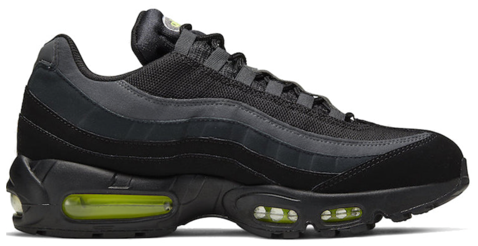 NIKE AIR MAX 95 RETRO LOGO SCHWARZ GRAU VOLT
