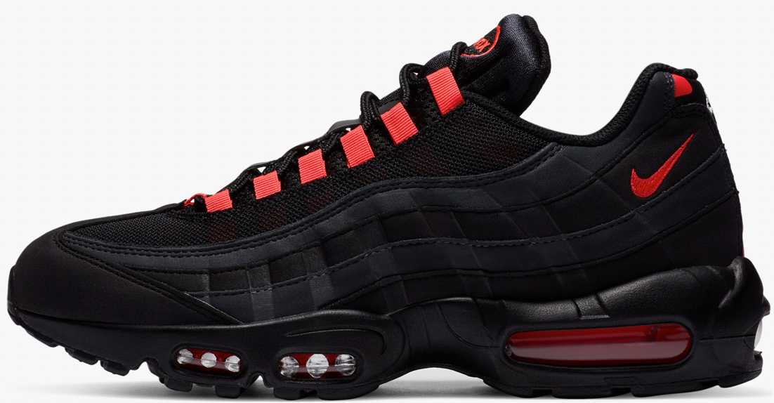 NIKE AIR MAX 95 SCHWARZ LASERCRIMSON