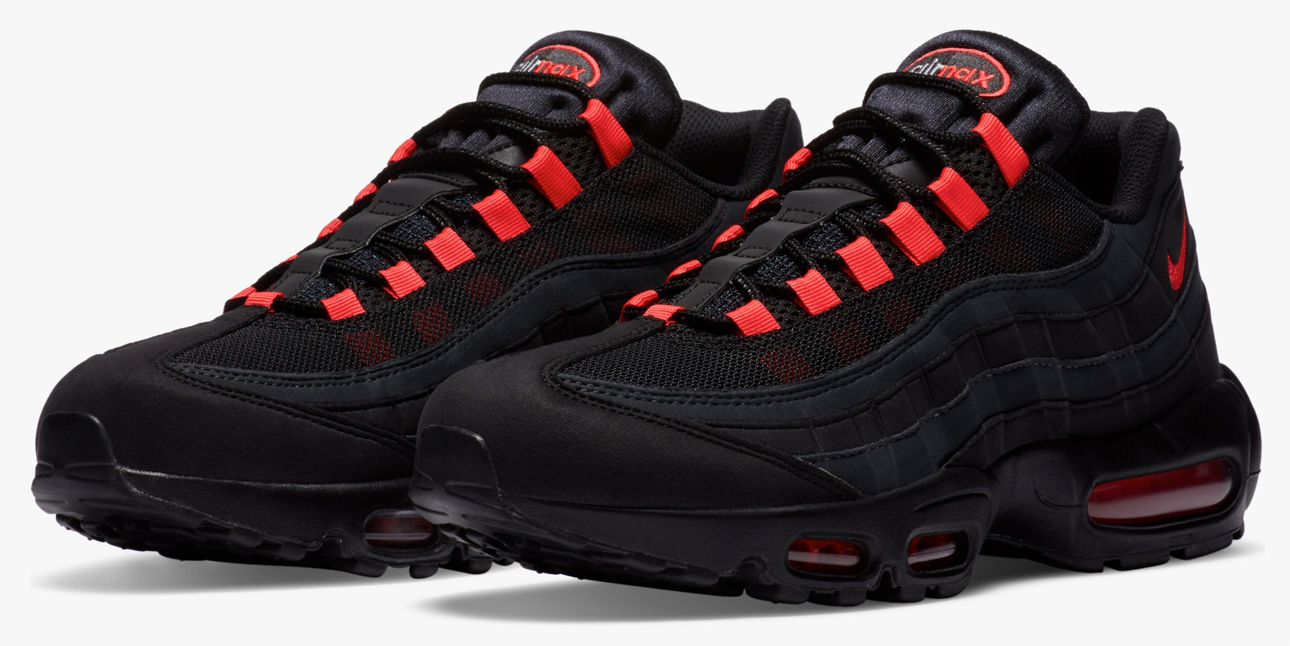 NIKE AIR MAX 95 SCHWARZ LASERCRIMSON