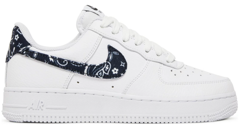 NIKE AIR FORCE1 LOW '07 ESSENTIAL WHITE BLACK PAISLEY (W)
