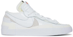 SACAI X NIKE BLAZER LOW WHITE PATENT