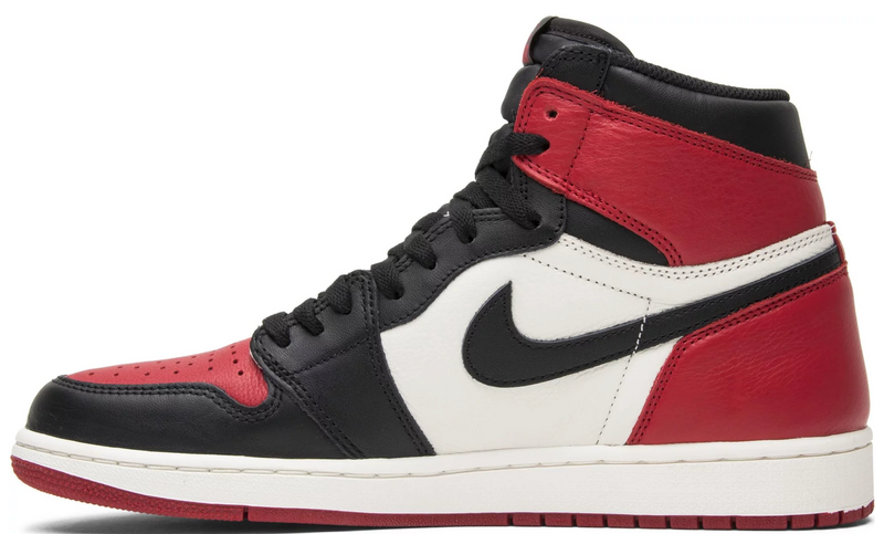 JORDAN 1 RETRO HIGH BRED TOE