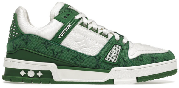 LOUIS VUITTON TRAINER GREEN MONOGRAM DENIM WHITE - Louis Vuitton Satin  Sequin Embroidered Monogram Coussin BB - Slocog Sneakers Sale Online