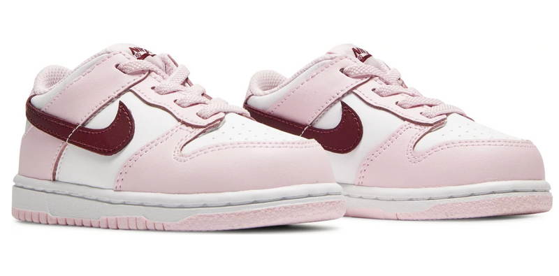 KIDS NIKE DUNK LOW PINK RED WHITE (PS)