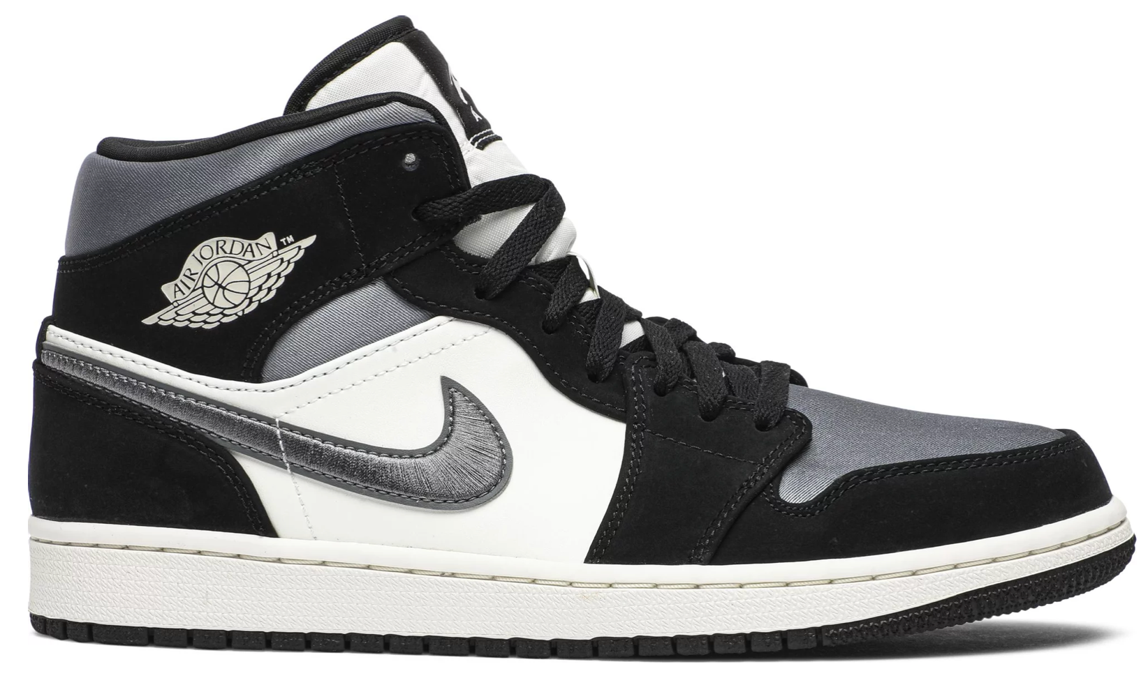 Black satin toe air jordan 1 cheap