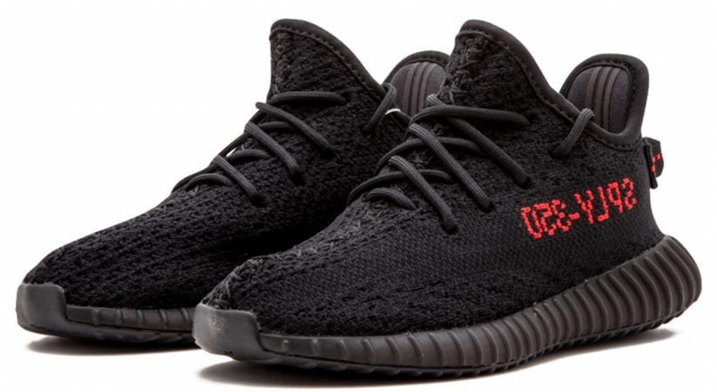 YEEZY BOOST 350 V2 SCHWARZ ROT (KINDER)