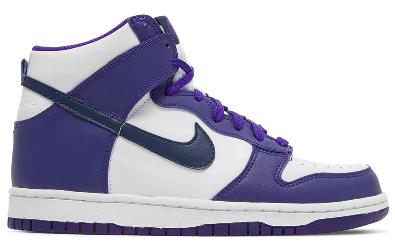 NIKE DUNK HIGH ELECTRO PURPLE MIDNIGHT NAVY (GS)