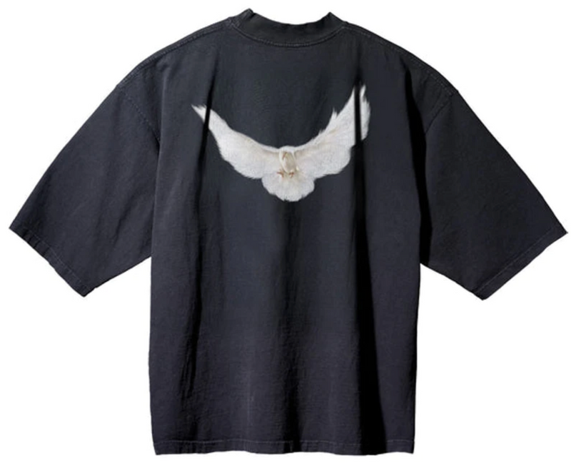 YEEZY GAP ENGINEERED BY BALENCIAGA DOVE 3/4 SLEEVE TEE BLACK