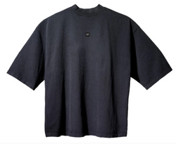 YEEZY GAP DISEÑADO POR EL LOGOTIPO DE BALENCIAGA CAMISETA DE MANGA 3/4 NEGRA