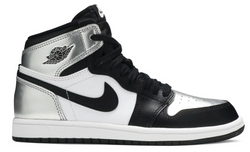 KIDS JORDAN 1 RETRO HIGH SILVER TOE (PS)