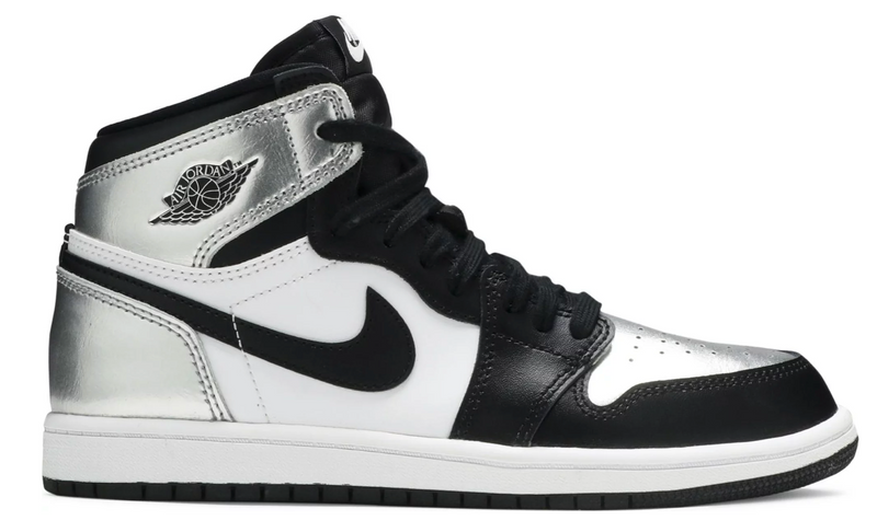 KIDS JORDAN 1 RETRO HIGH SILVER TOE (PS)