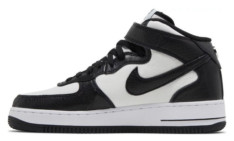 NIKE AIR FORCE 1 MID STUSSY LIGHT BONE SCHWARZ
