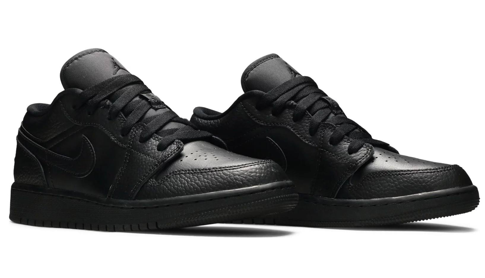 All black leather clearance jordans
