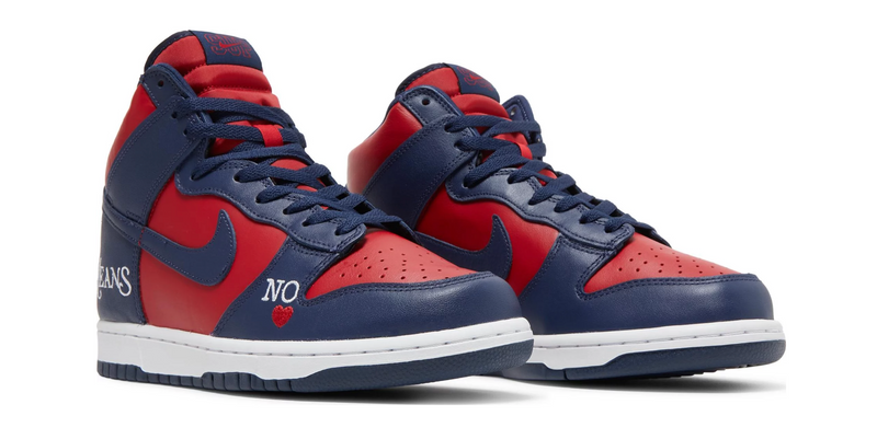 nike sb dunk high supreme by any means navy