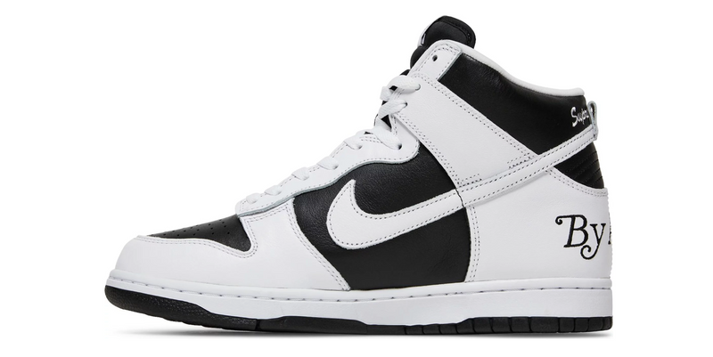 nike sb dunk high supreme by any means black