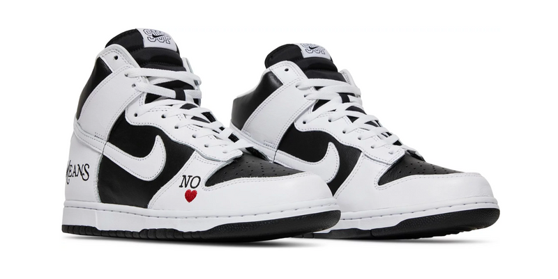 nike sb dunk high supreme by any means black