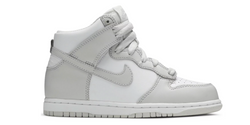 Nike Dunk High Retro Weiß Großes Grau (PS)