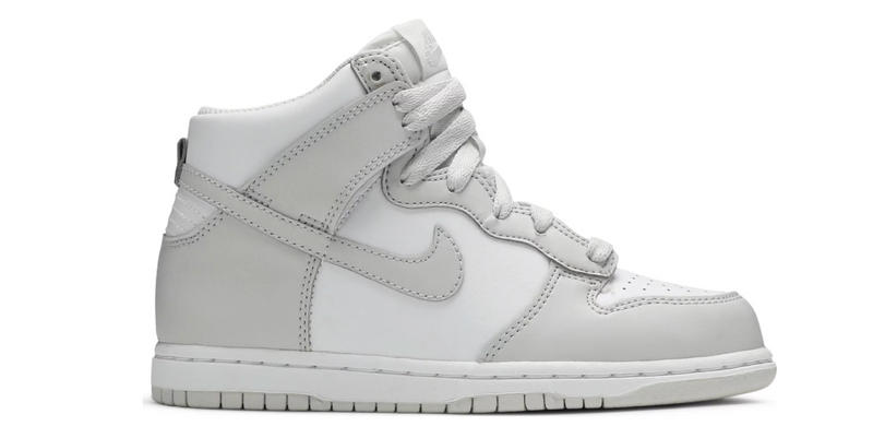 Nike Dunk High Retro Weiß Großes Grau (PS)