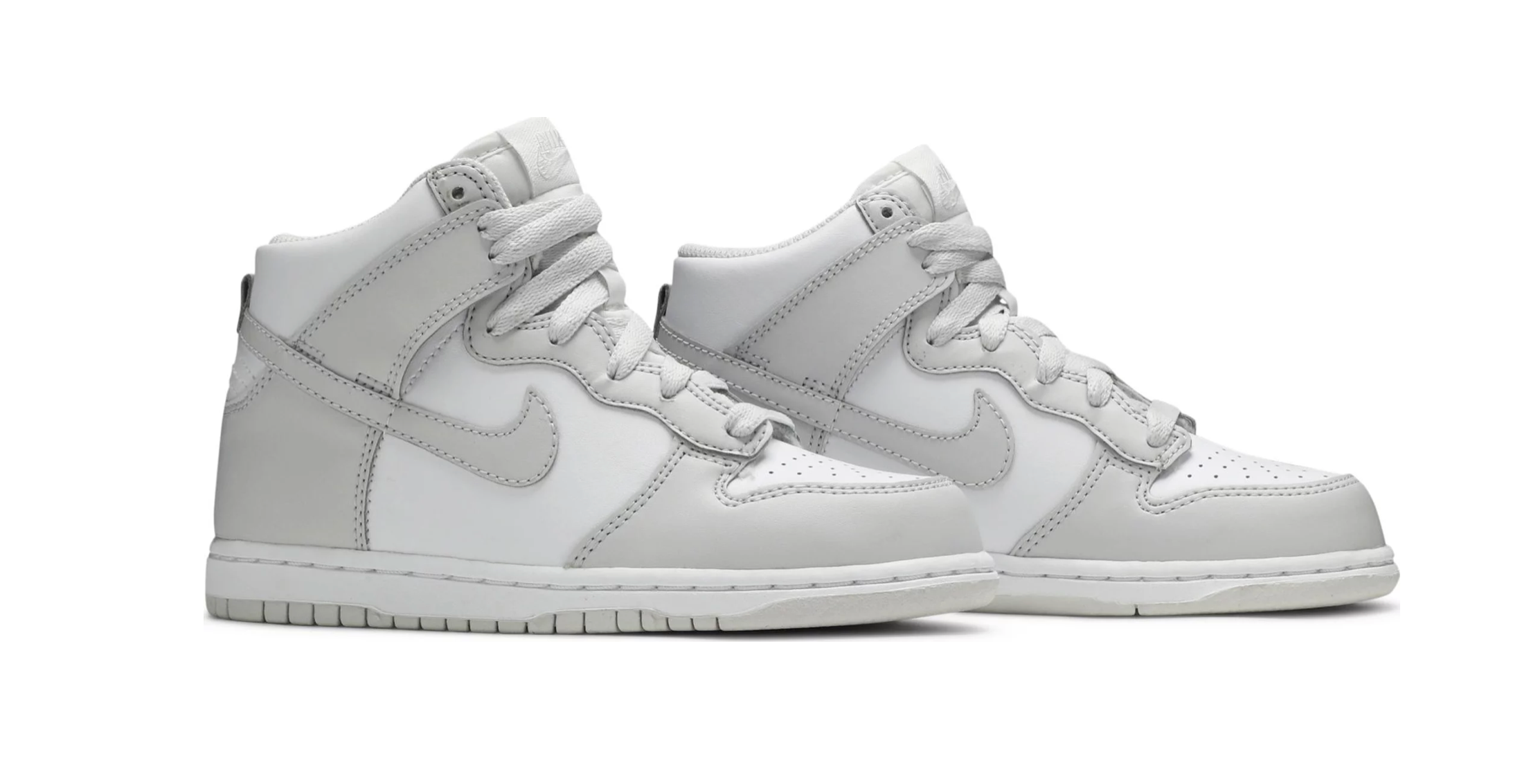 Nike Dunk High Retro Blanco Vasto Gris (PS)