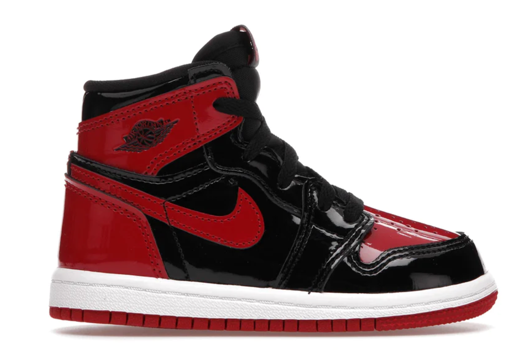 TODDLERS JORDAN 1 RETRO HIGH OG PATENT BRED TD