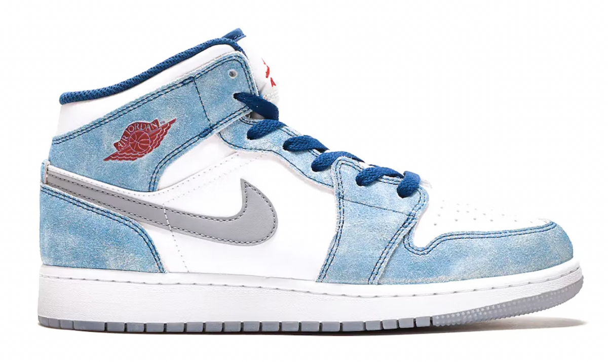 JORDAN 1 MID SE AZUL FRANC S ACERO CLARO GS