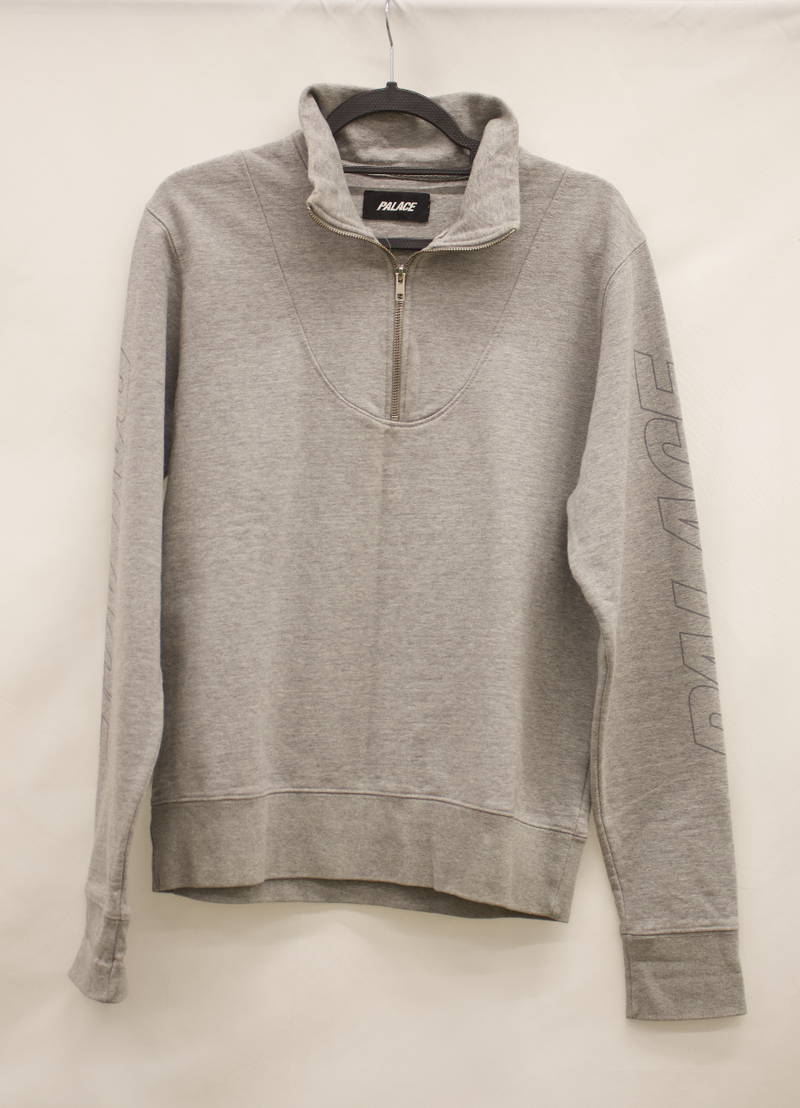 PRE LOVED - PALACE POLO ZIP UP GREY JACKET