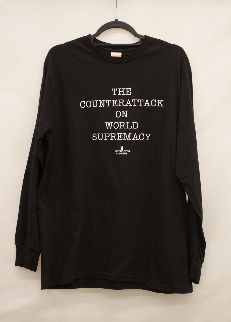 PRE LOVED - SUPREME BLACK PUBLIC ENEMY LONG SLEEVE
