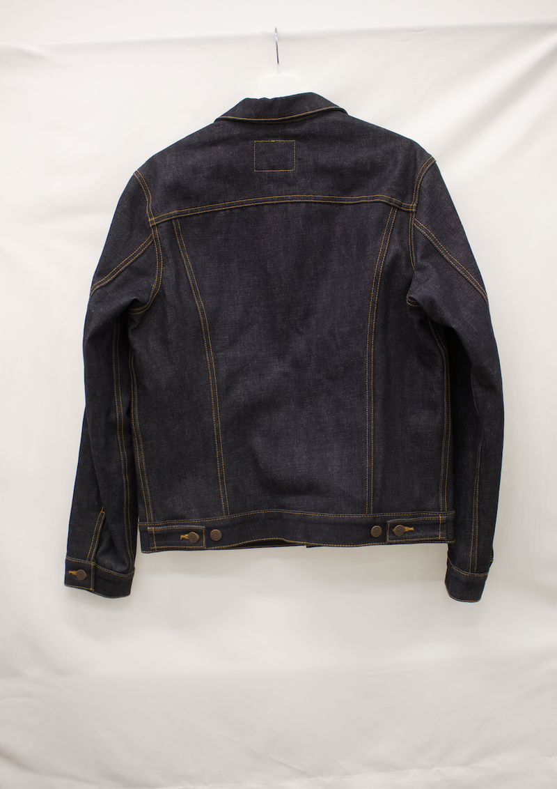 PRE LOVED - SUPREME X LEVI'S DENIM JACKET LEOPARD PRINT