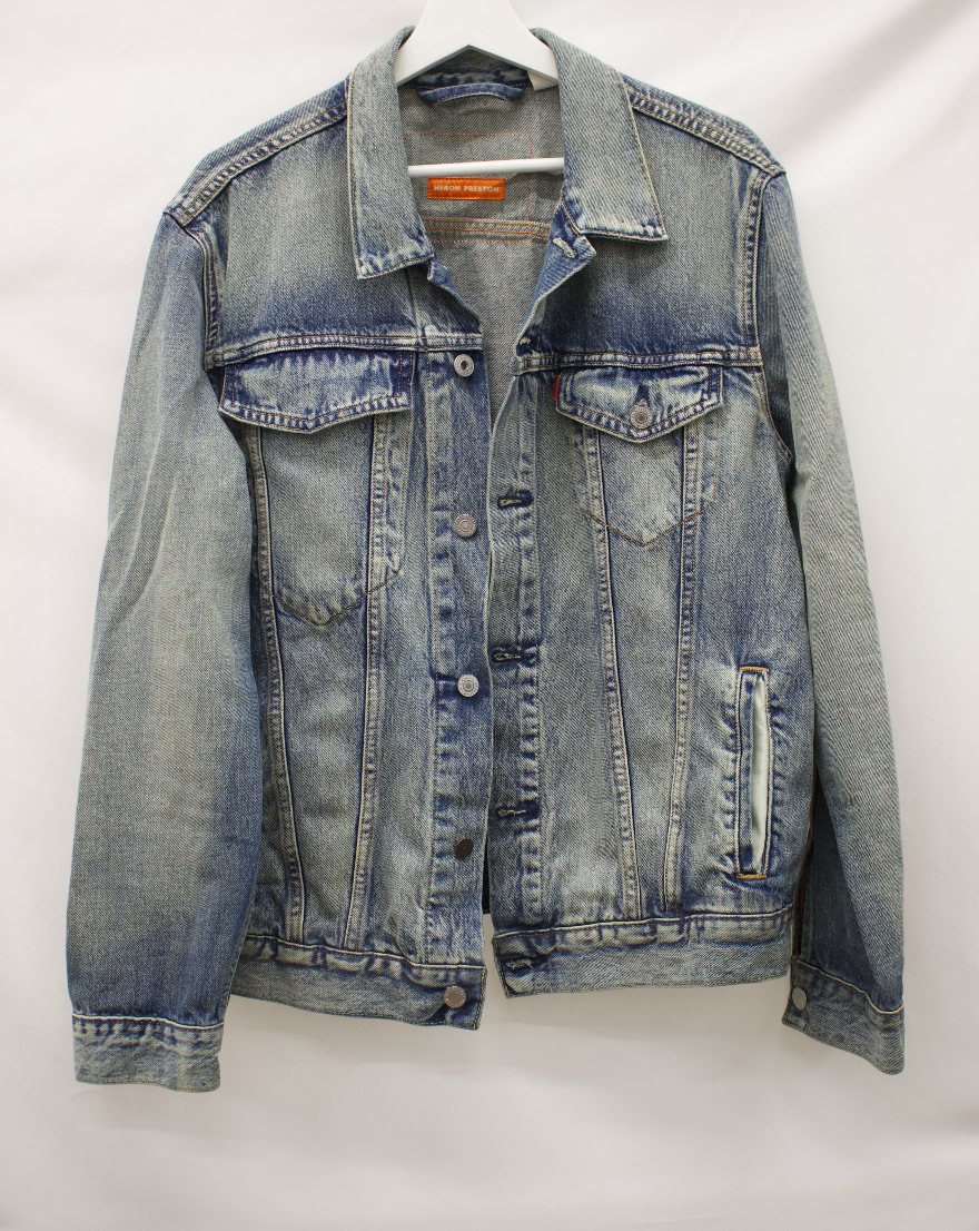 PRE LOVED HERON PRESTON X LEVI S DENIM JACKET Pull on a piece