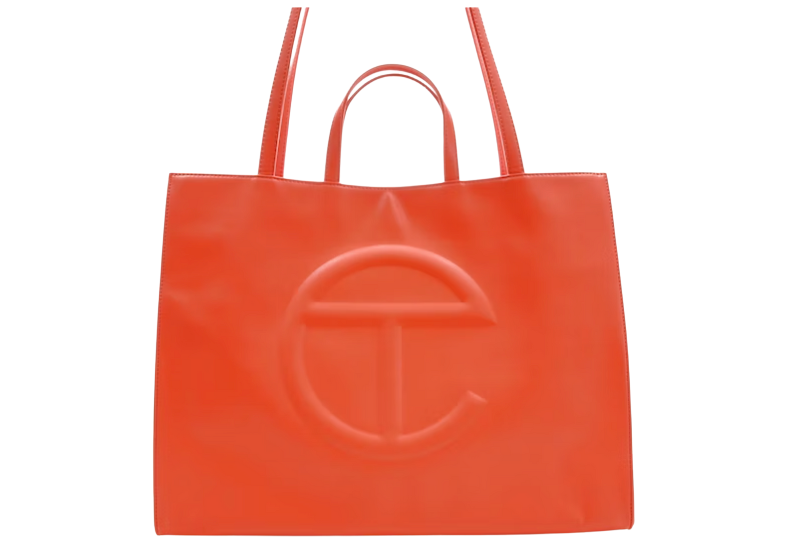 TELFAR SHOPPING BAG LARGE ORANGE