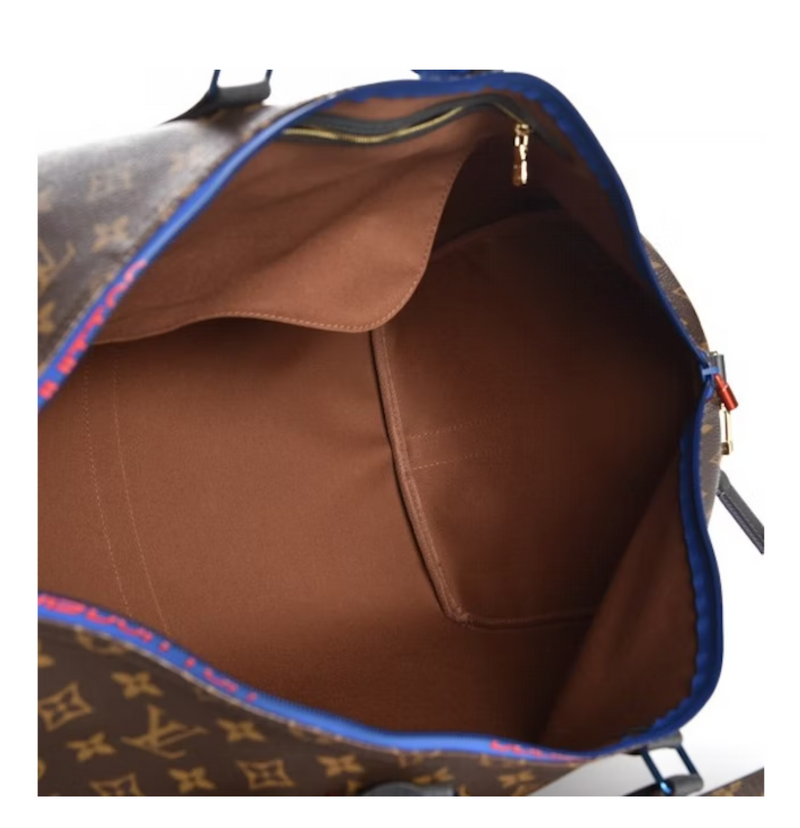 Louis Vuitton Keepall Bandouliere Monogram Outdoor 55 Brown in