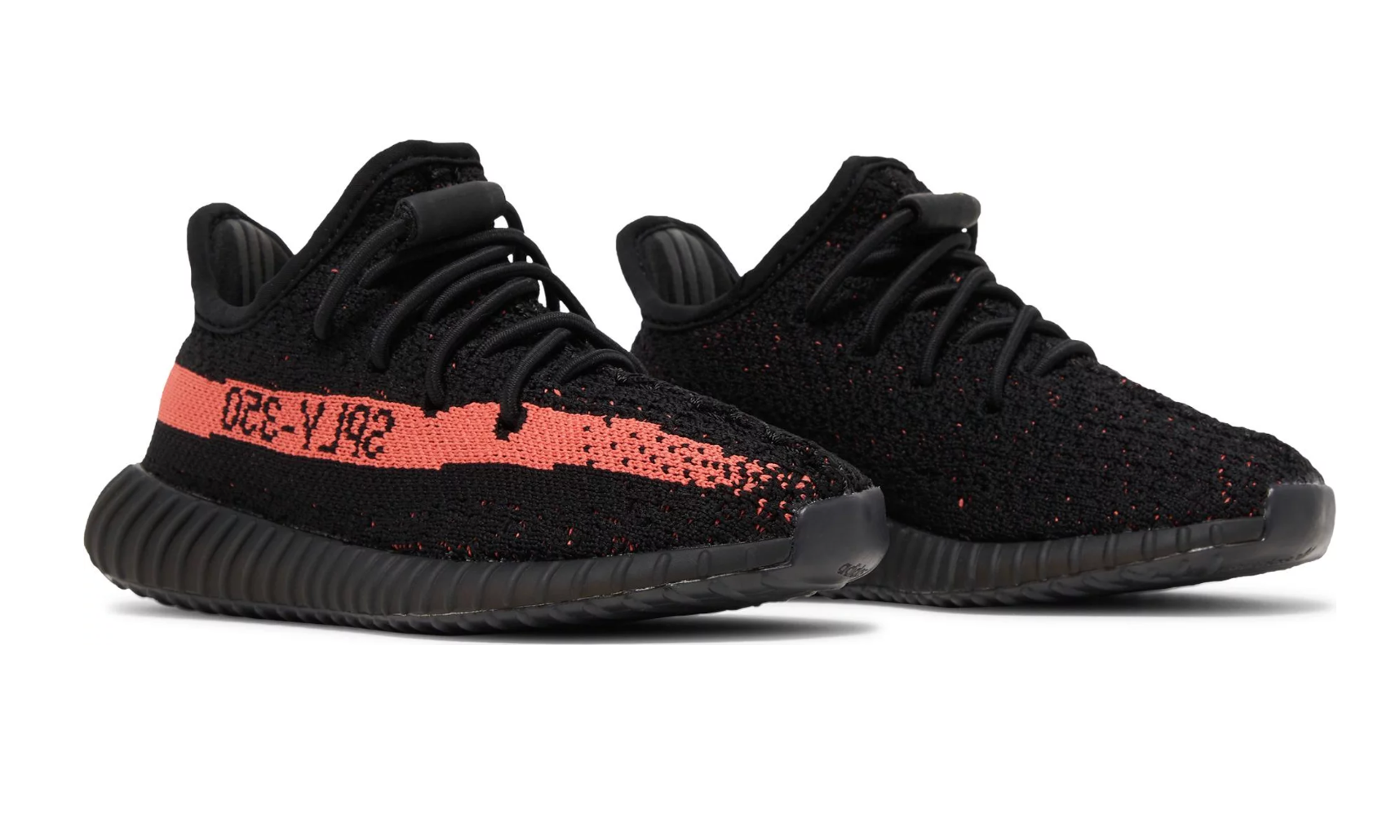 Yeezy black red sales infant
