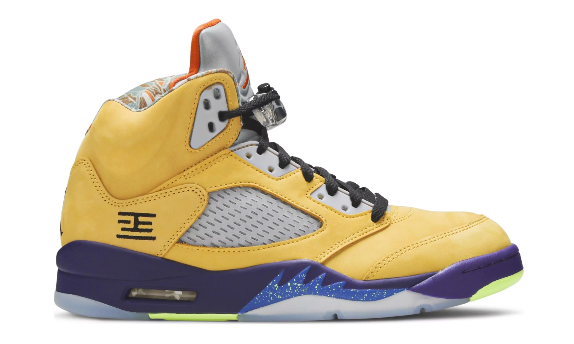 Jordan 5 blue sales and yellow release date
