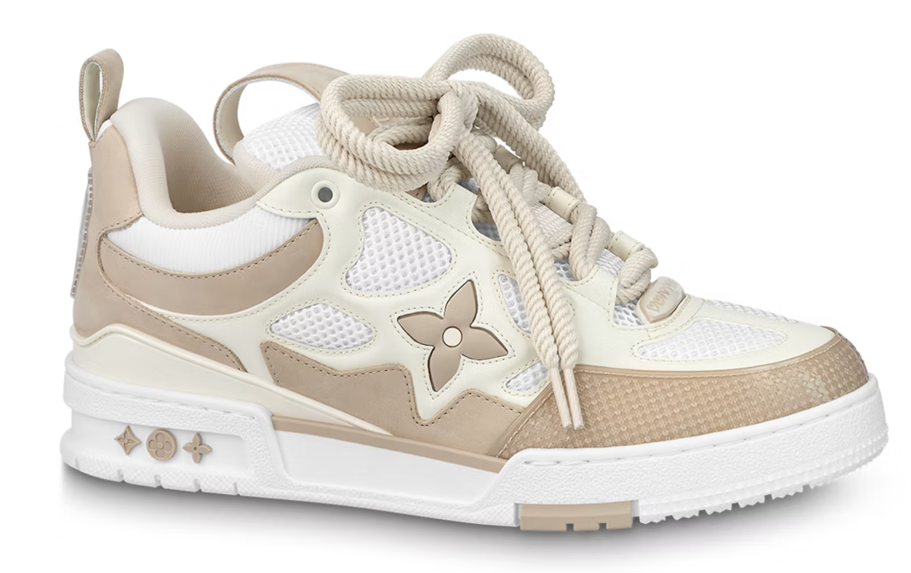 LOUIS VUITTON LV SKATE SNEAKER BEIGE WHITE