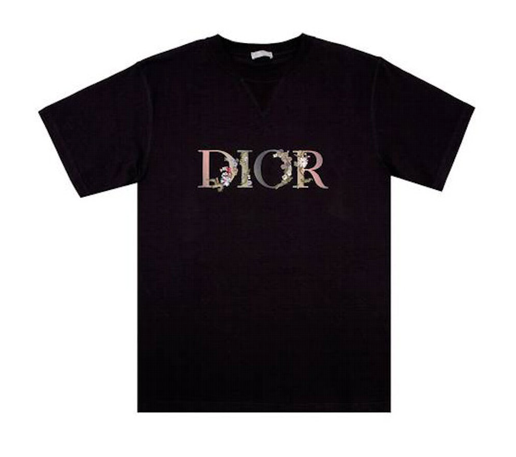 DIOR FLOWER LOGO T SHIRT PRE LOVED acne studios
