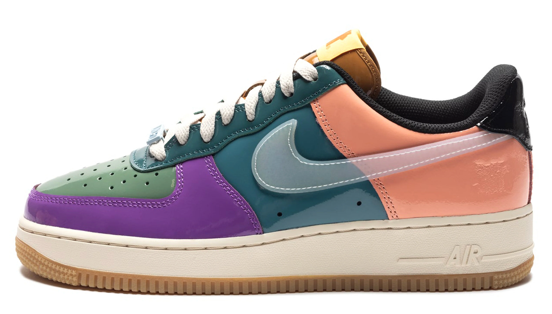 NIKE AIR FORCE 1 LOW UNDEFEATED MULTI-PATENT PURPLE GREEN