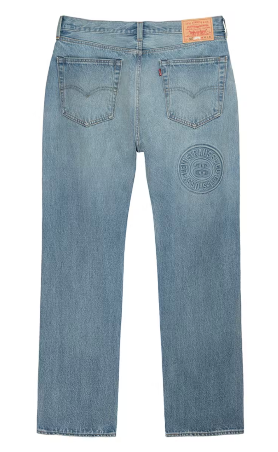 STUSSY X LEVI'S EMBOSSED 501 JEANS STUSSY RUGGED-BLUE