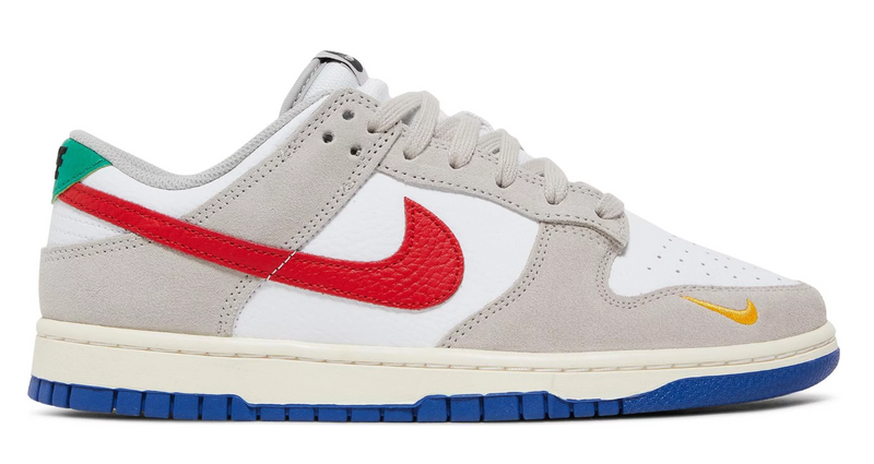 NIKE DUNK LOW LIGHT IRON ORE RED BLUE